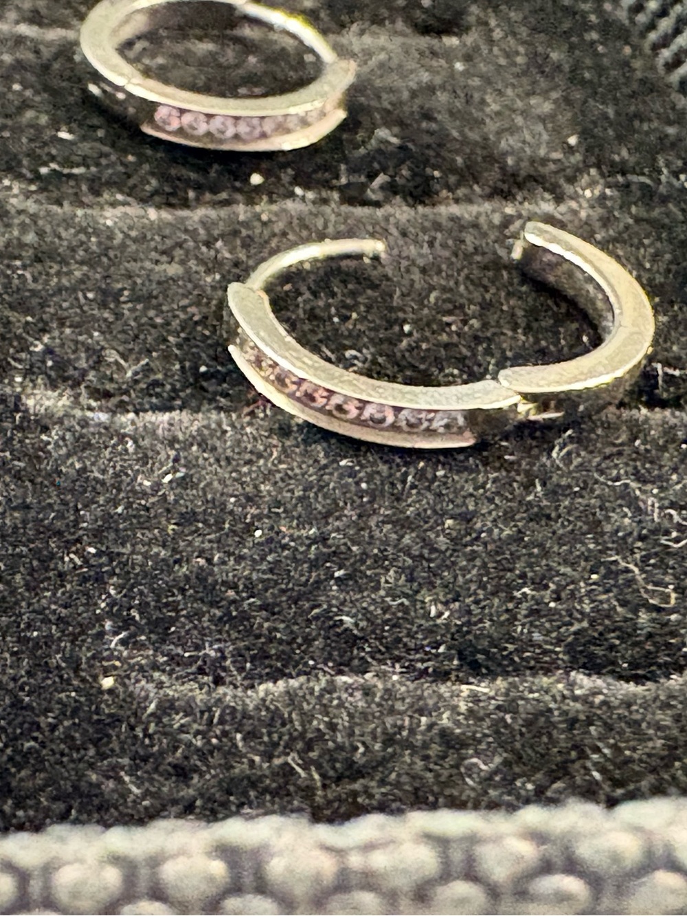 Titanium CZ Helix hoops